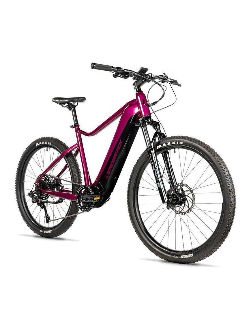 VELO ELECTRIQUE-VAE VTT 27,5 LEADER FOX KENT 2025 VIOLET BRILLANT 9V MOTEUR CENTRAL BAFANG M510 36V 95Nm BATTERIE 20Ah (19,5'' 