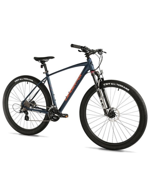 VELO MUSCULAIRE VTT 29 LEADER FOX EVOLUTION 2025 MIXTE BLEU ARDOISE MAT 8V CADRE 22 POUCES (TAILLE ADULTE 190 cm à plus)