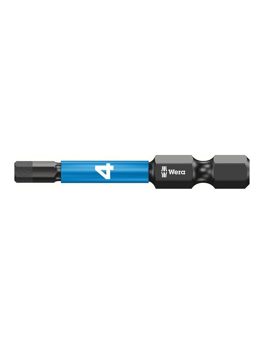 EMBOUT WERA 840-4 HEX PLUS IMP DC IMPAKTOR SB 1-4 6 PANS-ALLEN 4 mm L 50 mm  -MARQUE ALLEMANDE POUR LES ATELIERS-