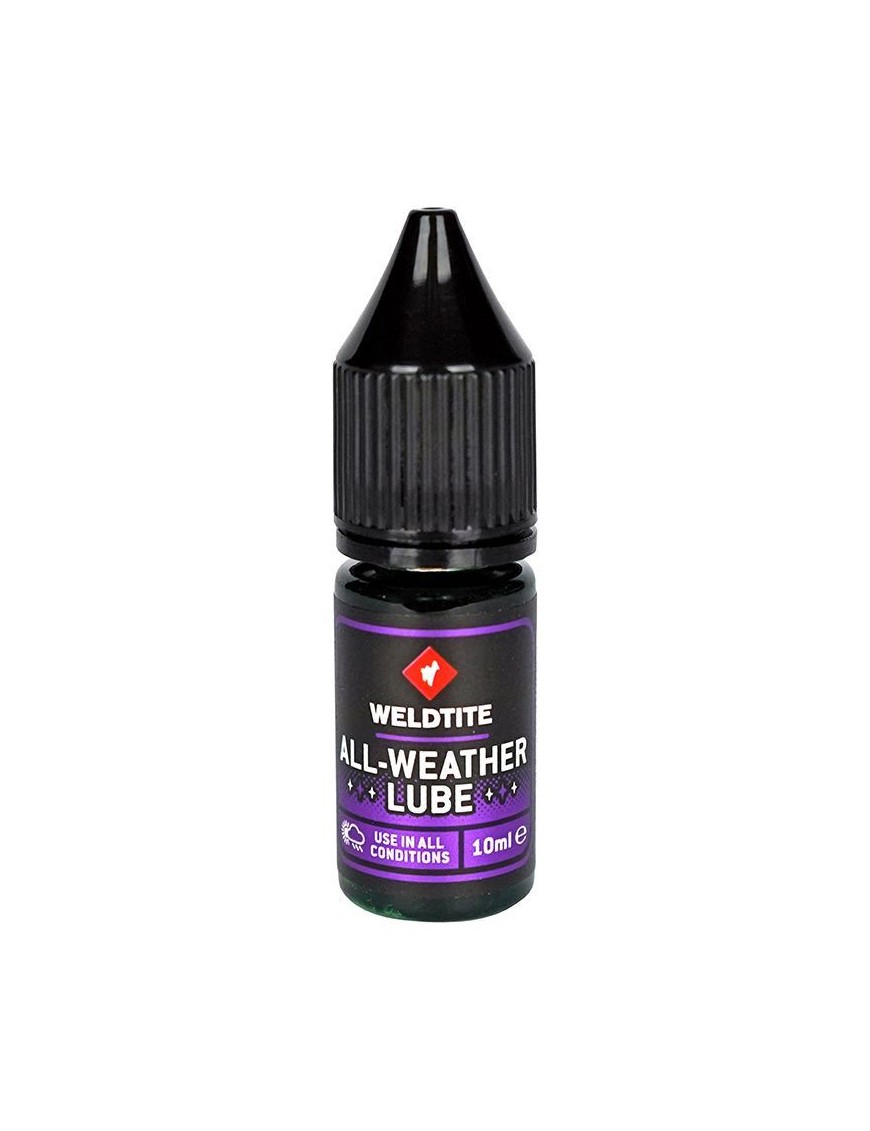 LUBRIFIANT VELO CHAINE WELDTITE ALL WEATHER TOUTES CONDITIONS (10ml)