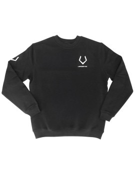 SWEAT-SHIRT LEADER FOX TAILLE L NOIR (LOGO BLANC)
