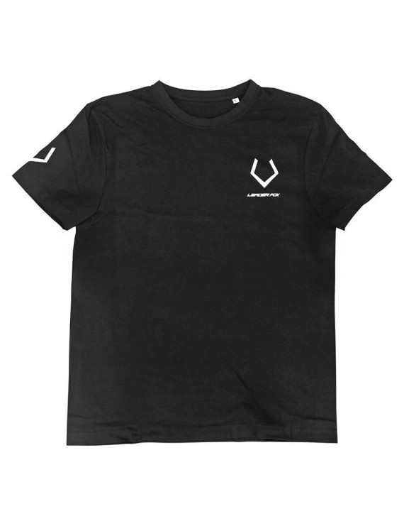 TEE-SHIRT LEADER FOX TAILLE XL NOIR (LOGO BLANC)