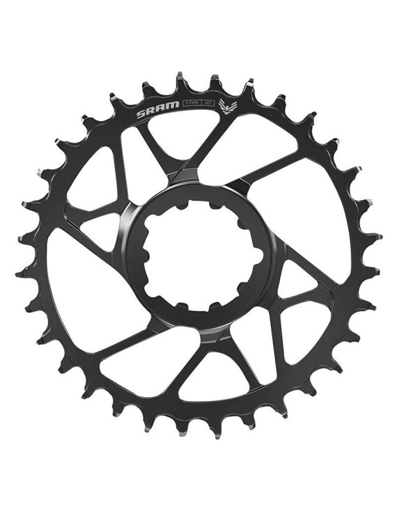 PLATEAU VTT DIRECT MOUNT POUR SRAM EAGLE 70 DM3 32DTS 11-12V. NOIR COMPATIBLE CHAINE T-TYPE (standard DEPORT 3mm) (INCLUS 3 VIS
