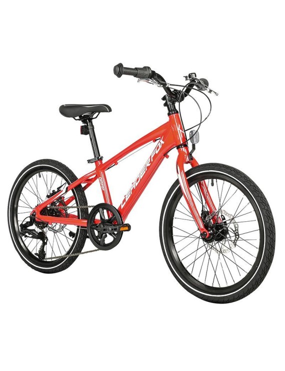 VELO MUSCULAIRE VTT 20 LEADER FOX GAMP 2025 GARCON ROUGE 6V (TAILLE ENFANT 120 à 135 cm)