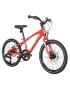VELO MUSCULAIRE VTT 20 LEADER FOX GAMP 2025 GARCON ROUGE 6V (TAILLE ENFANT 120 à 135 cm)