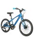 VELO MUSCULAIRE VTT 20 LEADER FOX GAMP 2025 GARCON BLEU 6V (TAILLE ENFANT 120 à 135 cm)