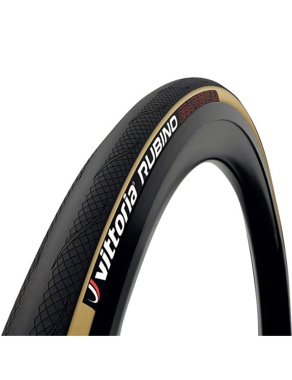 PNEU ROUTE 700 X 28 VITTORIA RUBINO NOIR-BEIGE GRAPHENE 2.0 TS (28-622) (OFFRE SPECIALE)
