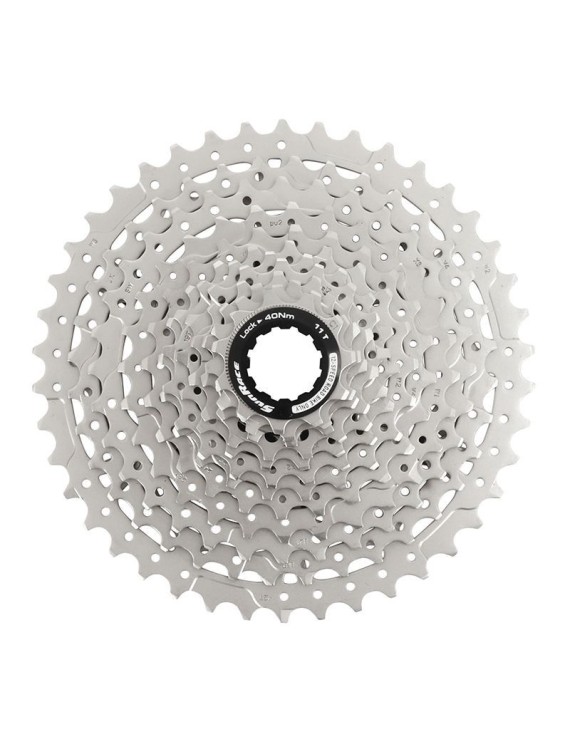 CASSETTE 12V. SUNRACE CSRZ800 11-42 GRAVEL POUR SHIMANO HG-L-HG-M METALLIC ARGENT (LIVRE EN BOITE)(11-13-15-17-19-21-24-28-32-3