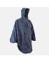 PONCHO - CAPE ANTI PLUIE ADULTE P2R L-XL BLEU MARINE WATERPROOF AVEC CAPUCHE - TAILLE 1.76 à 1.82m