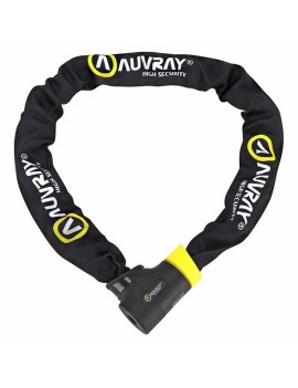 ANTIVOL VELO CHAINE A CLE AUVRAY C-BLOC PRO DIAM 8.5 mm L 90 CM AVEC SERRURE INTEGREE (VENDU A L'UNITE)  - HOMOLOGUE ART2