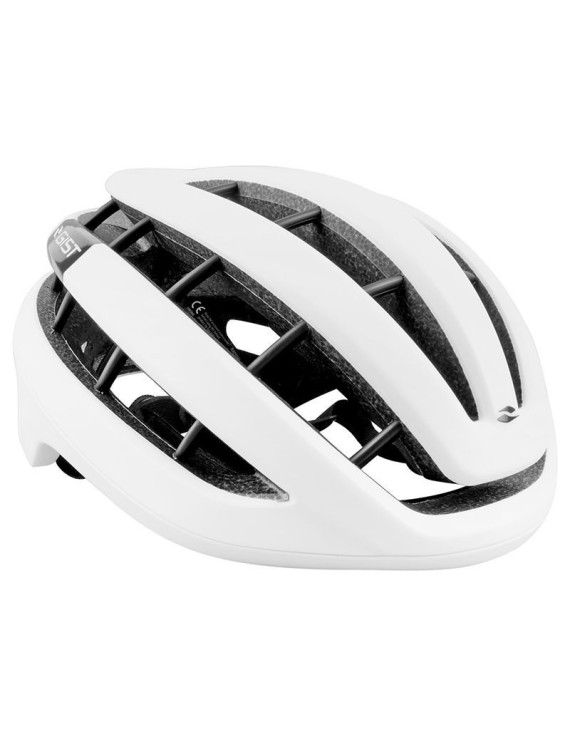 CASQUE VELO ADULTE GIST ROUTE RAPIDO BLANC MAT TAILLE 52-58 REGLAGE MOLETTE 255GRS