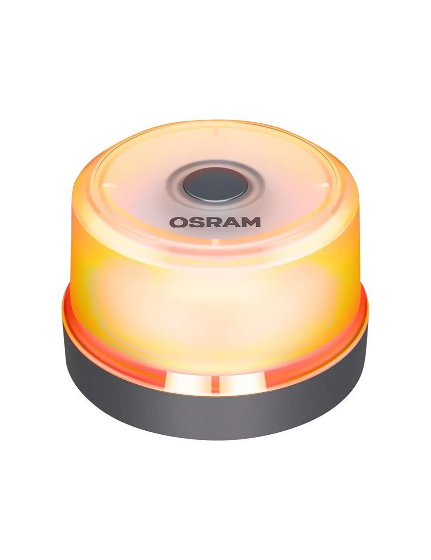 GYROPHARE-FEU DE DETRESSE A LED OSRAM LEDGUARDIAN ROAD FLARE SIGNAL V16 VISIBLE JUSQU'A 1000 M, PUISSANCE 140 LM 2000K (MAGNETI