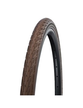 PNEU VTC URBAIN 700 X 35 SCHWALBE DELTA CRUISER PLUS MARRON TR (37-622) RENFORT GREEN GUARD FLANC REFLEX