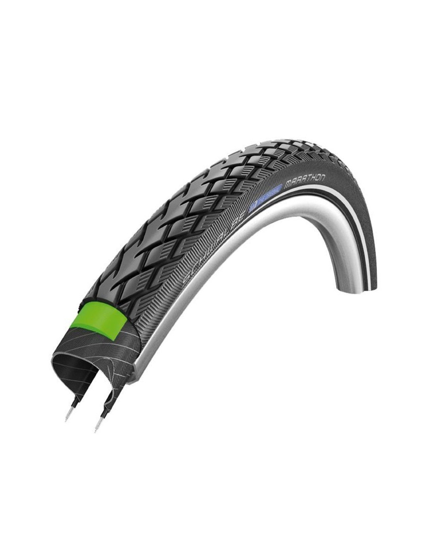 PNEU VTC URBAIN 700 X 47 (29 x 1,75) SCHWALBE MARATHON NOIR TR (47-622) RENFORT FLANC REFLEX (OFFRE SPECIALE)