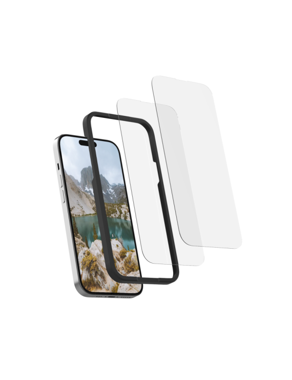 ROKFORM Kit de protection d'écran en verre trempé pour iPhone 15 Pro Max