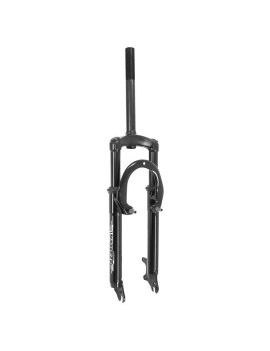 FOURCHE VTT 26 " M-W A SUSPENSION ACIER RESSORT-ELASTOMERE POUR V-BRAKE ET DISQUE NOIR DEB. 80mm PIVOT (220-85mm) FILETE 1"-22.