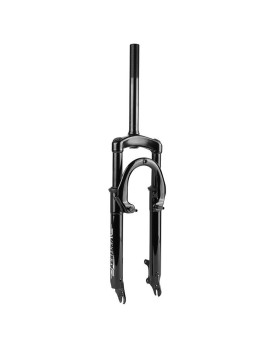 FOURCHE VTT 24 " M-W A SUSPENSION ACIER RESSORT-ELASTOMERE NOIR DEB. 50mm PIVOT (220-130MM) FILETE 1"-22,2 INTERIEUR (MONTAGE D
