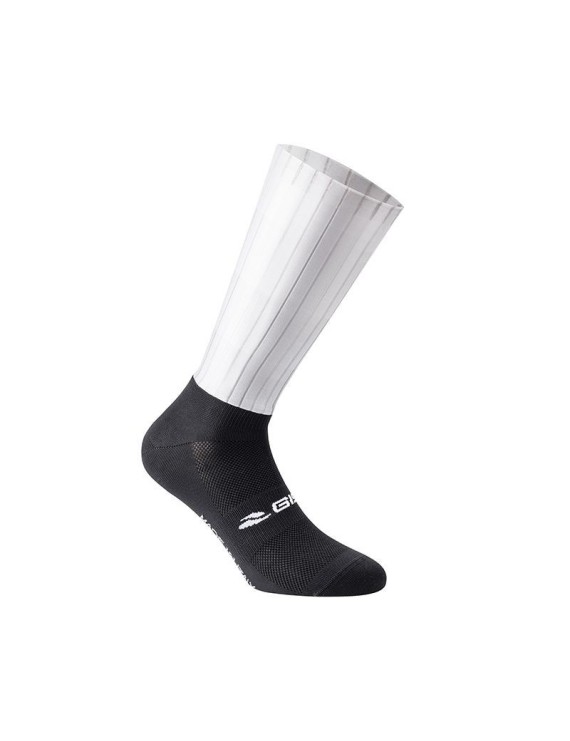 CHAUSSETTES-SOCQUETTES ETE GIST SPEED BLANC-NOIR 38-42  ANTIBACTERIEN, RESPIRANTE - HAUTEUR 20CM (PAIRE) -5856