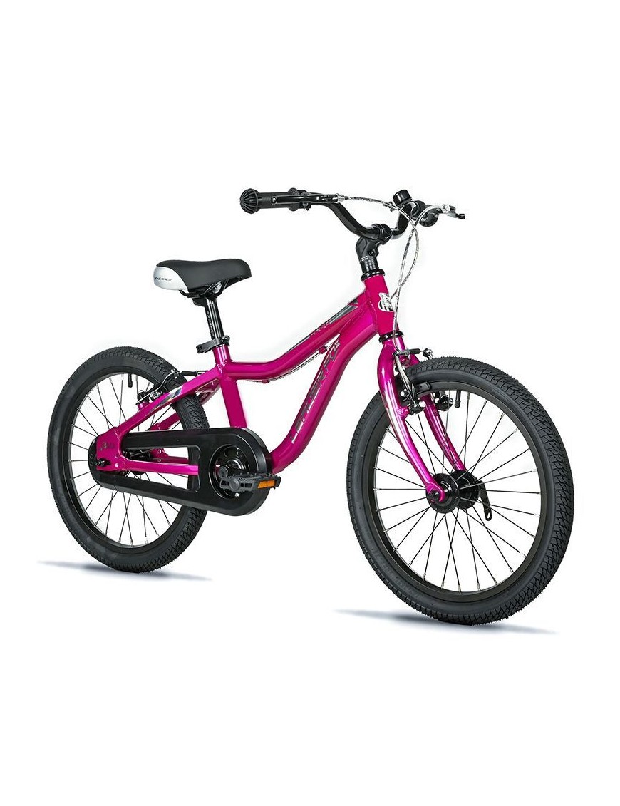 VELO MUSCULAIRE ENFANT 18 POUCES LEADER FOX BUBU 2025 ROSE MONOVITESSE CADRE ALU (TAILLE ENFANT 115 à 125 cm) -V BRAKE-