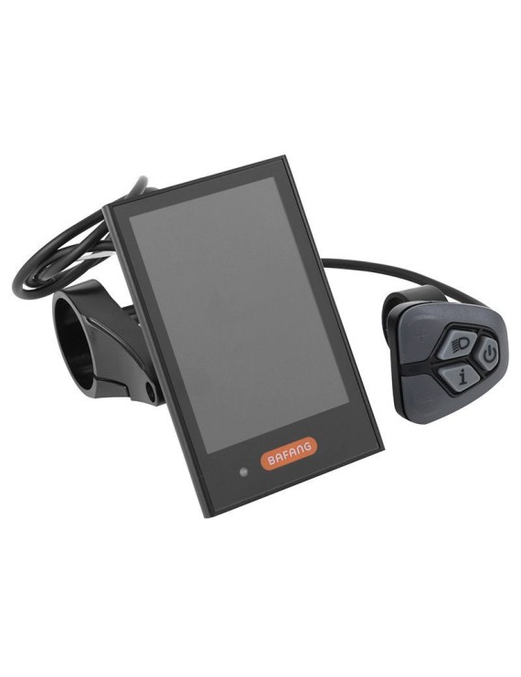 COMPTEUR - DISPLAY AVEC UNITE DE COMMANDE VAE BAFANG DP C18 UART POUR MOTEUR CENTRAL NOIR (SUPPORT 22,2-25 mm LONGUEUR CABLE 50