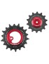 GALET DERAILLEUR AOPW TRIPEAK 14-18 DENTS CERAMIQUE 12x1V. SRAM T TYPE ROUGE (JEU DE 2) (GARANTIE 4 ans)