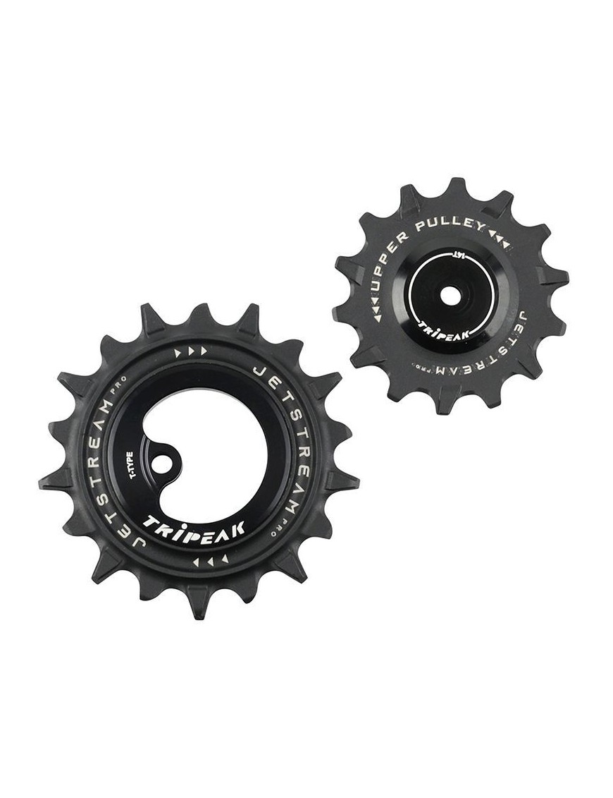 GALET DERAILLEUR AOPW TRIPEAK 14-18 DENTS CERAMIQUE 12x1V. SRAM T TYPE NOIR (JEU DE 2) (GARANTIE 4 ans)