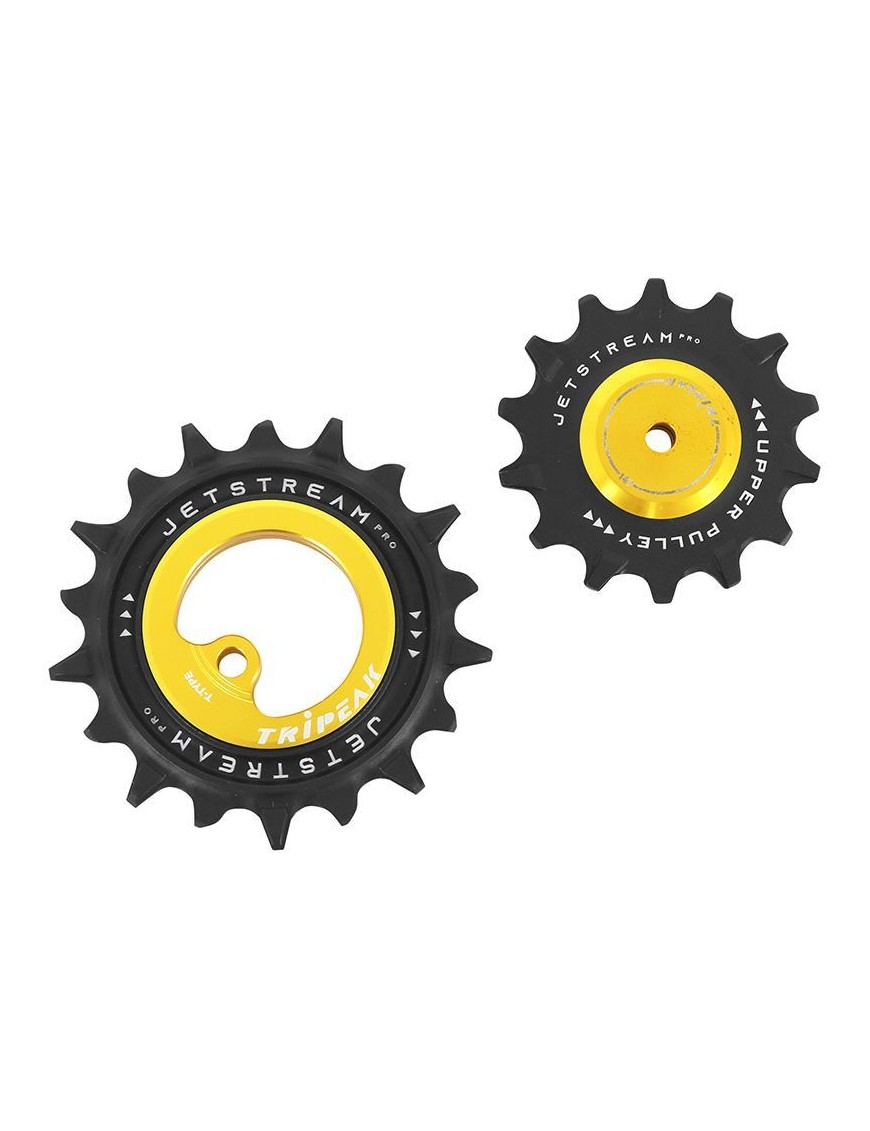 GALET DERAILLEUR AOPW TRIPEAK 14-18 DENTS CERAMIQUE 12x1V. SRAM T TYPE OR (JEU DE 2) (GARANTIE 4 ans)