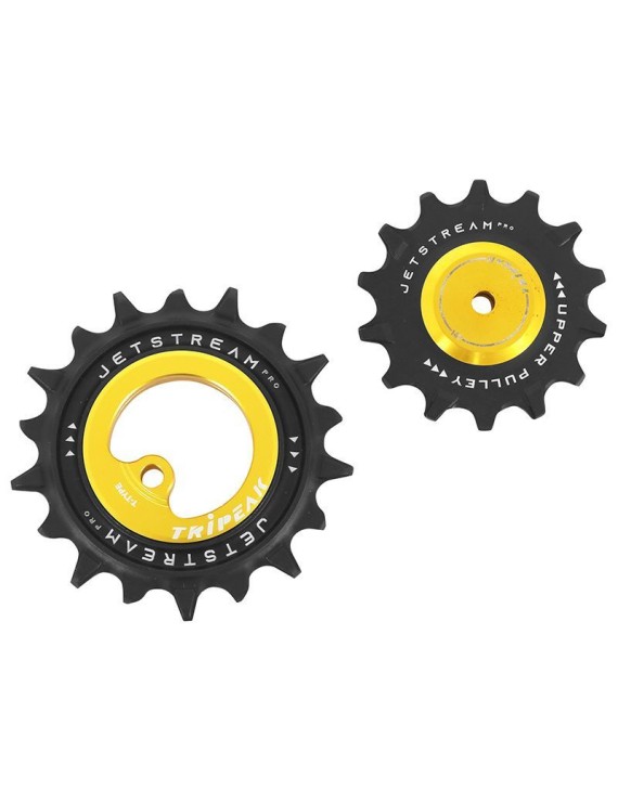 GALET DERAILLEUR AOPW TRIPEAK 14-18 DENTS CERAMIQUE 12x1V. SRAM T TYPE OR (JEU DE 2) (GARANTIE 4 ans)