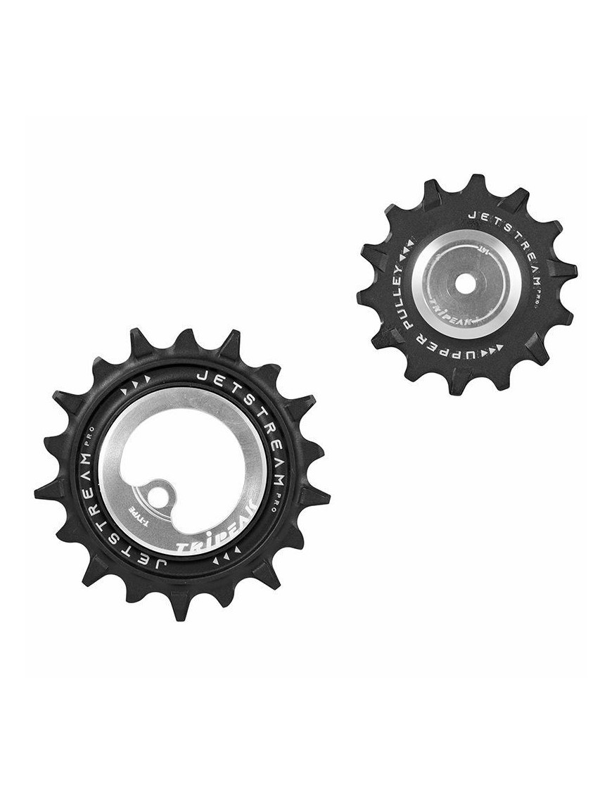GALET DERAILLEUR AOPW TRIPEAK 14-18 DENTS CERAMIQUE 12x1V. SRAM T TYPE ARGENT (JEU DE 2) (GARANTIE 4 ans)
