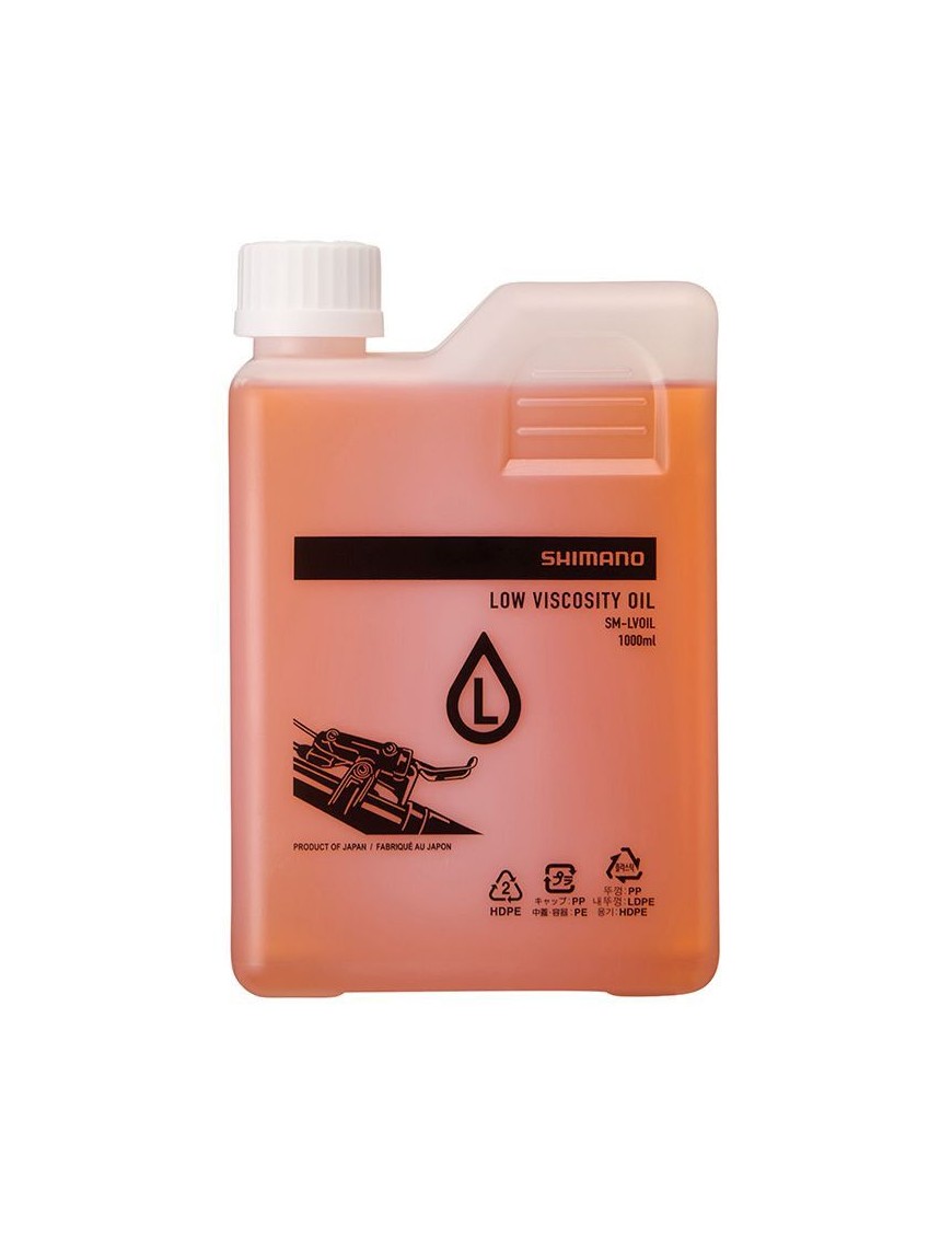 LIQUIDE DE FREIN - HUILE VELO SHIMANO MINERAL POUR XTR M9220, M9200, MT805 (1 LITRE) -VISCOSITE FAIBLE-
