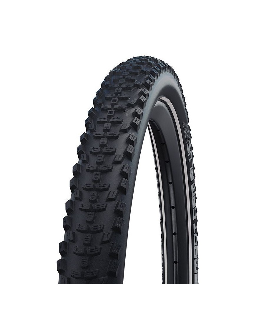 PNEU VTT - VAE 27.5 X 2.25 SCHWALBE SMART SAM PLUS ADDIX NOIR TR (57-584) (650B) FLANC REFLEX DOUBLE DEFENSE RENFORT GREENGUARD