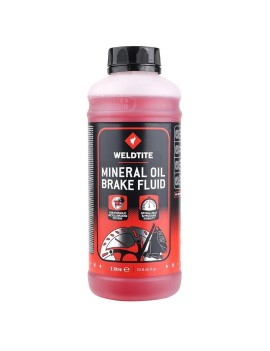 LIQUIDE DE FREIN - HUILE VELO WELDTITE MINERAL POUR SHIMANO-TEKTRO-MAGURA (BIDON 1L) COLORI ROSE