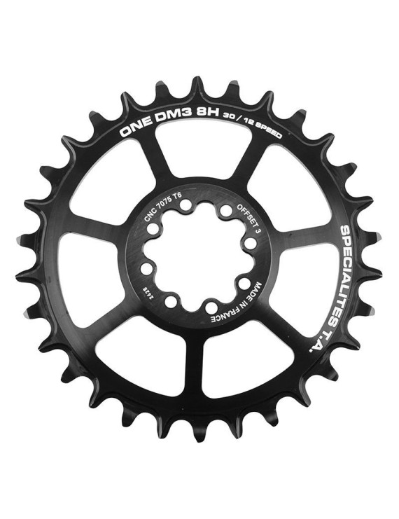 PLATEAU VTT DIRECT MOUNT POUR SRAM GX - XX1 - X01 TA ONE DM3 8H 30DTS 11-12V. NOIR (transmIssion BOOST DEPORT 3mm)