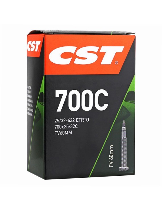 CHAMBRE A AIR VELO 700 x 25-32 CST VALVE PRESTA NOIR 60 mm