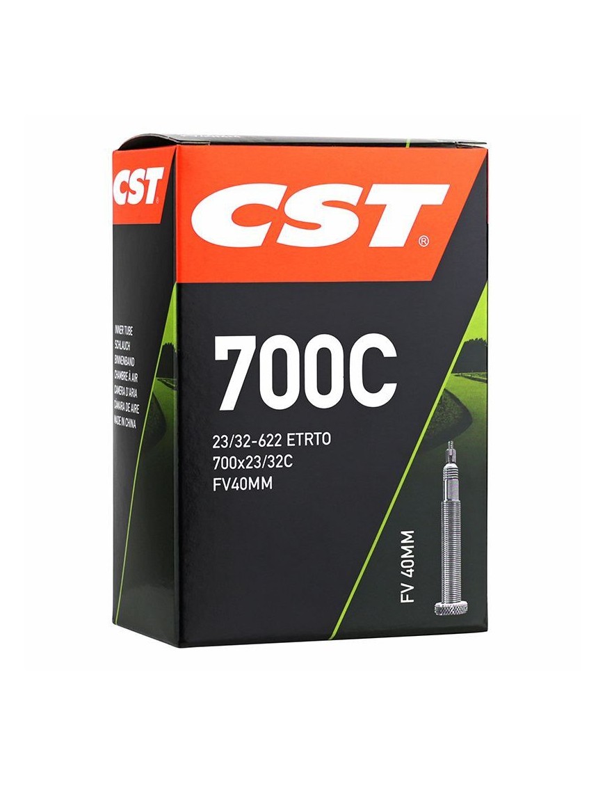 CHAMBRE A AIR VELO 700 x 25-32 CST VALVE PRESTA NOIR 40 mm