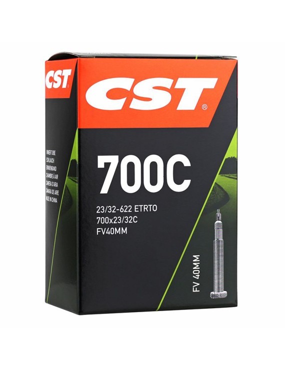 CHAMBRE A AIR VELO 700 x 25-32 CST VALVE PRESTA NOIR 40 mm