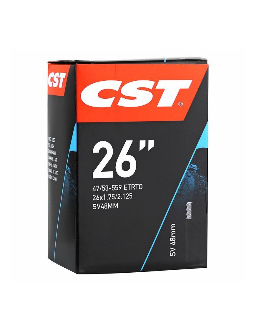 CHAMBRE A AIR VELO 26 x 1.75-2.125 CST VALVE STANDARD 48 mm