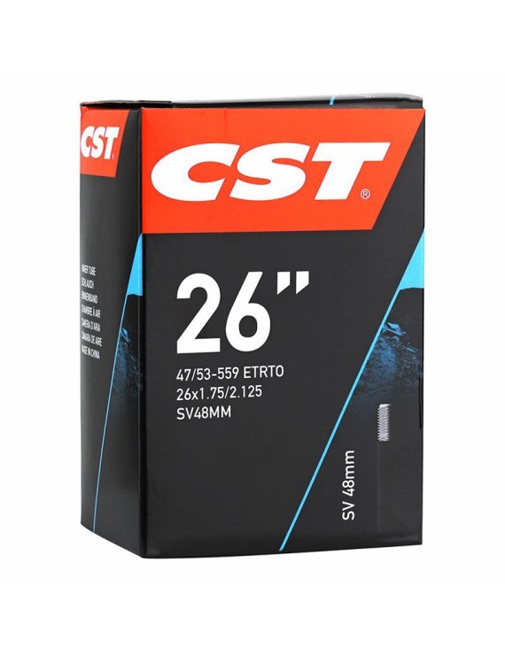 CHAMBRE A AIR VELO 26 x 1.75-2.125 CST VALVE STANDARD 48 mm