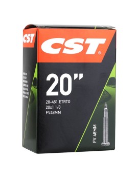 CHAMBRE A AIR VELO 20 x 1 1-8 CST VALVE PRESTA 48 mm