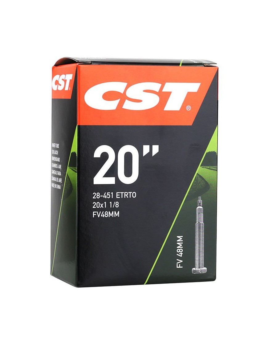 CHAMBRE A AIR VELO 20 x 1 1-8 CST VALVE PRESTA 48 mm