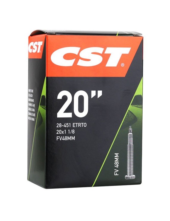 CHAMBRE A AIR VELO 20 x 1 1-8 CST VALVE PRESTA 48 mm