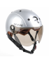 CASQUE VELO ADULTE REVOE PREMIUM URBAIN-CITY GRIS SILVER TAILLE 55-56 VISIERE REGLABLE, PROTECTION OREILLE AMOVIBLE (VENDU EN B