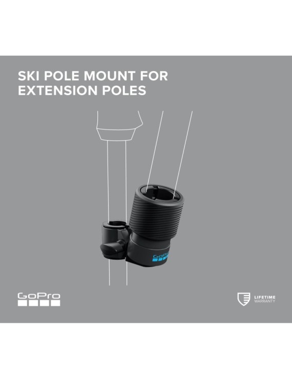 Support de bâton de ski pour rallonges GOPRO
