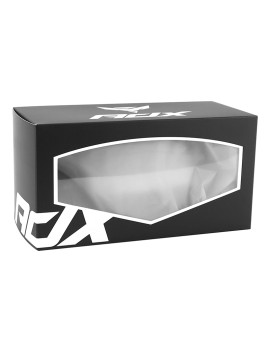 MASQUE-LUNETTES CROSS ADX MX BLANC-NOIR ECRAN TRANSPARENT ANTI-RAYURES (HOMOLOGUE EN1938) (+ LIVRE AVEC ECRAN MIROIR)