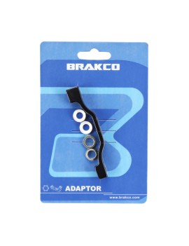 ADAPTATEUR - REHAUSSE FREIN A DISQUE VTT POST-MOUNT AVANT - ARRIERE BRAKCO ETRIER 203mm POUR DISQUE 220mm