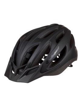 CASQUE VELO CITY ADULTE POLISPORT SPORT FLOW IN-MOLD NOIR MAT AVEC VISIERE GRISE TAILLE 54-58 SYSTEM QUICK LOCK