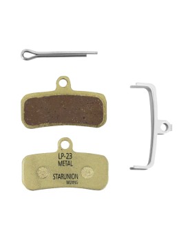 PLAQUETTE DE FREIN VTT STAR 4 PISTONS (METAL) (PAIRE SUR CARTE)