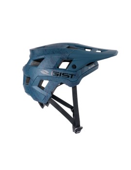 CASQUE VELO ADULTE GIST VTT SCRUB BLEU IN-MOLD TAILLE 56-62 REGLAGE MOLETTE FERMETURE BOUCLE MAGNETIQUE