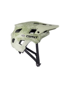 CASQUE VELO ADULTE GIST VTT SCRUB SABLE IN-MOLD TAILLE 52-56 REGLAGE MOLETTE FERMETURE BOUCLE MAGNETIQUE