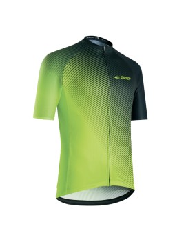 MAILLOT GIST HOMME FLOW MANCHES COURTES ZIP TOTAL JAUNE FLUO XXL    -5349